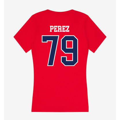 Arizona - NCAA Football : Isaac Perez - Women's V-Neck T-Shirt-1