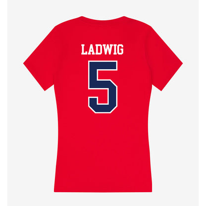 Arizona - NCAA Women's Basketball : Molly Ladwig - Women's V-Neck T-Shirt-1