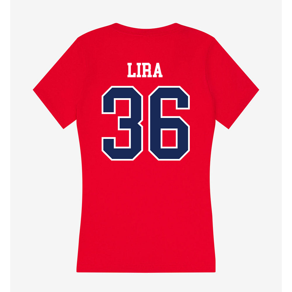Arizona - NCAA Baseball : Tony Lira - Women's V-Neck T-Shirt-1