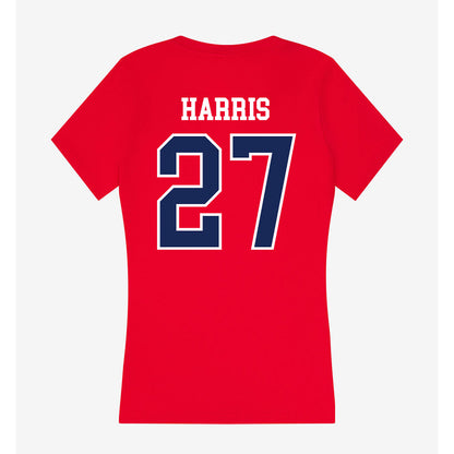 Arizona - NCAA Football : Keytrin Harris - Women's V-Neck T-Shirt-1