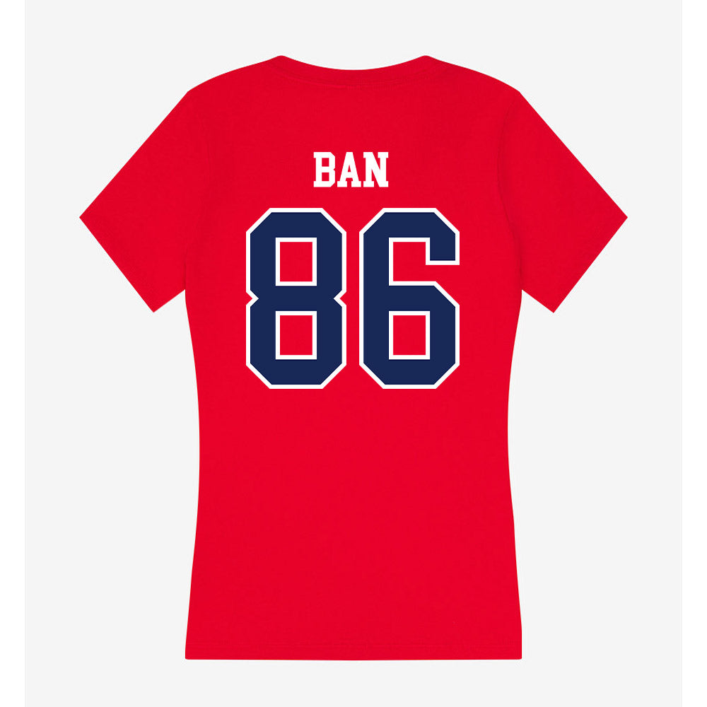Arizona - NCAA Football : Arthur Ban - Women's V-Neck T-Shirt-1