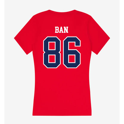 Arizona - NCAA Football : Arthur Ban - Women's V-Neck T-Shirt-1