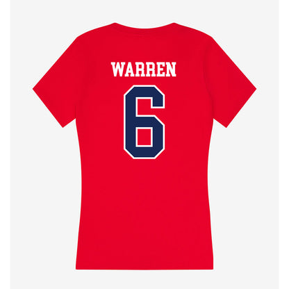 Arizona - NCAA Football : Cornelius Warren - Women's V-Neck T-Shirt-1