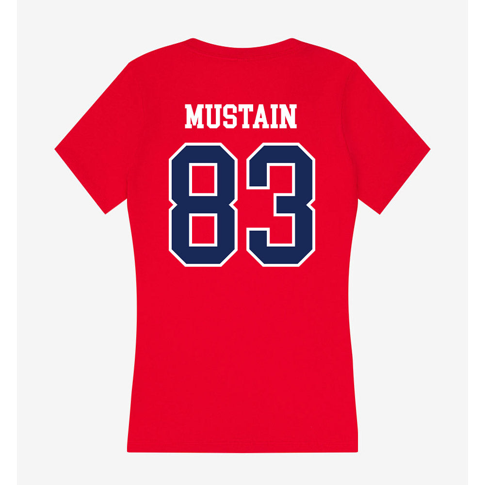 Arizona - NCAA Football : Tyler Mustain - Women's V-Neck T-Shirt-1