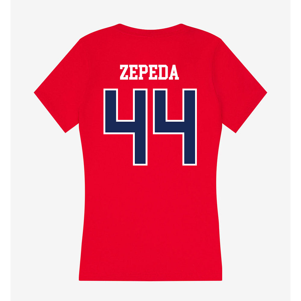 Arizona - NCAA Softball : Camila Zepeda - Women's V-Neck T-Shirt-1