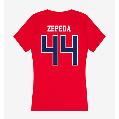 Arizona - NCAA Softball : Camila Zepeda - Women's V-Neck T-Shirt-1