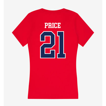 Arizona - NCAA Football : Johno Price - Women's V-Neck T-Shirt-1