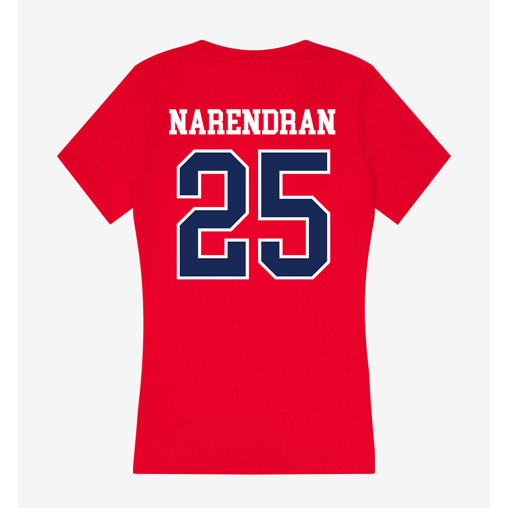 Arizona - NCAA Women's Tennis : Tanvi Narendran - Women's V-Neck T-Shirt-1