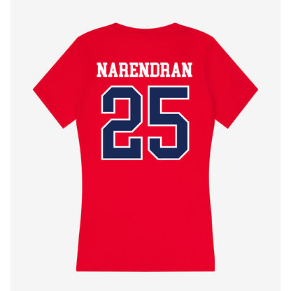 Arizona - NCAA Women's Tennis : Tanvi Narendran - Women's V-Neck T-Shirt-1