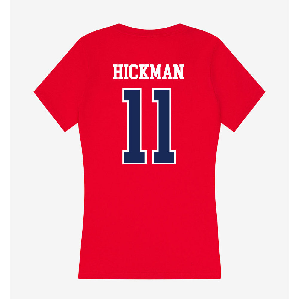 Arizona - NCAA Baseball : Benton Hickman - Women's V-Neck T-Shirt-1