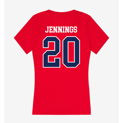 Arizona - NCAA Softball : Tele Jennings - Women's V-Neck T-Shirt-1
