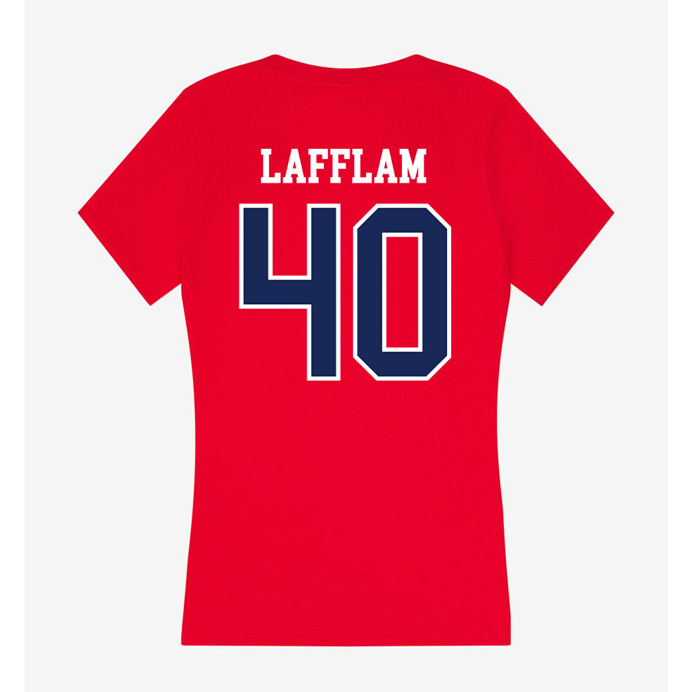 Arizona - NCAA Baseball : Jack Lafflam - Women's V-Neck T-Shirt-1