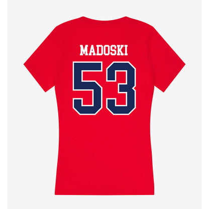 Arizona - NCAA Football : Christian Madoski - Women's V-Neck T-Shirt-1