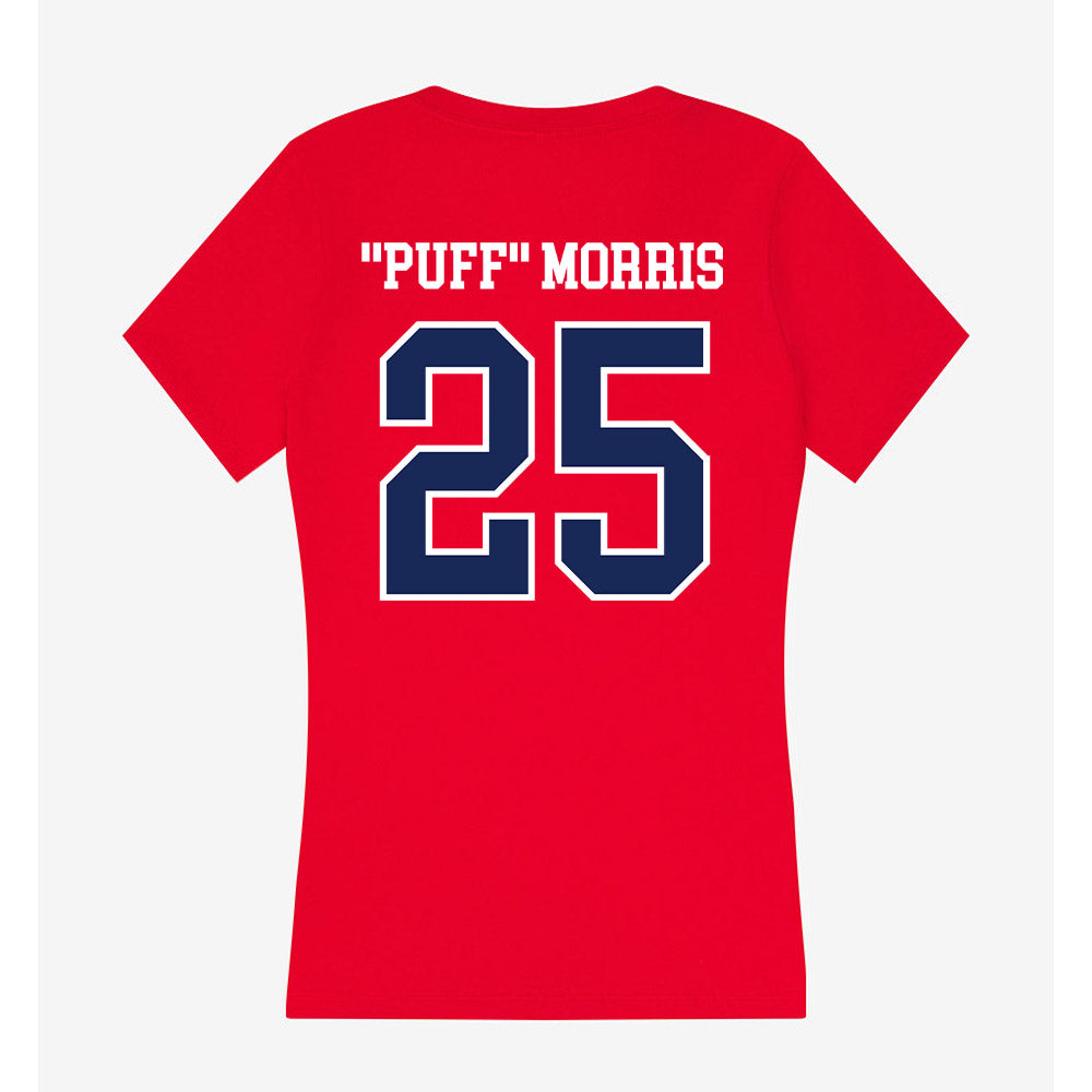 Arizona - NCAA Women's Basketball : Aliyahna "Puff" Morris - Classic Shersey Women's V-Neck T-Shirt-1