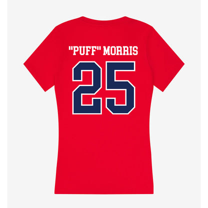 Arizona - NCAA Women's Basketball : Aliyahna "Puff" Morris - Classic Shersey Women's V-Neck T-Shirt-1