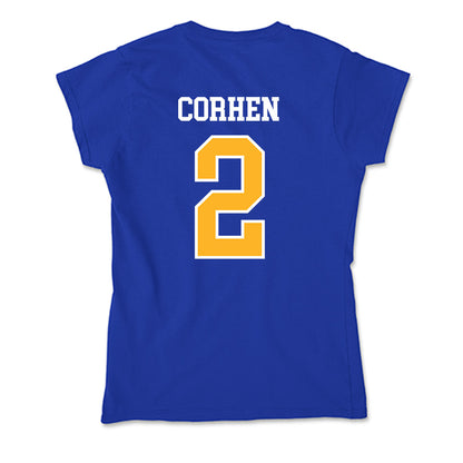 Pittsburgh - NCAA Men's Basketball : Cameron Corhen - Soft Style Women’s T-Shirt-1