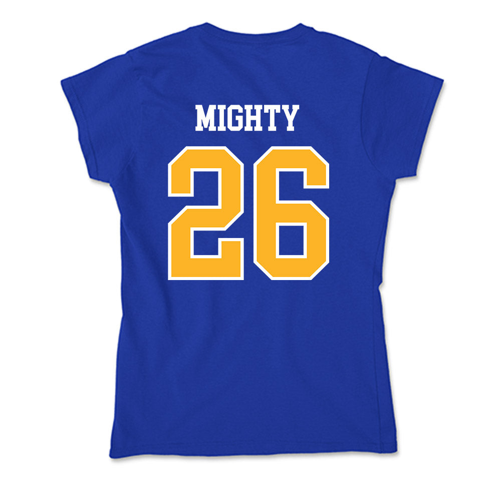 Pittsburgh - NCAA Men's Basketball : Armani Mighty - Soft Style Women’s T-Shirt-1