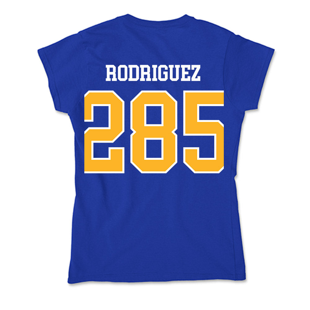 Pittsburgh - NCAA Wrestling : Caleb Rodriguez - Soft Style Women’s T-Shirt-1