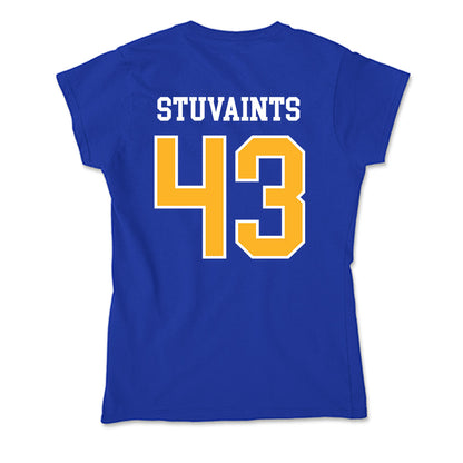 Pittsburgh - NCAA Football : Valdez Stuvaints - Soft Style Women’s T-Shirt-1