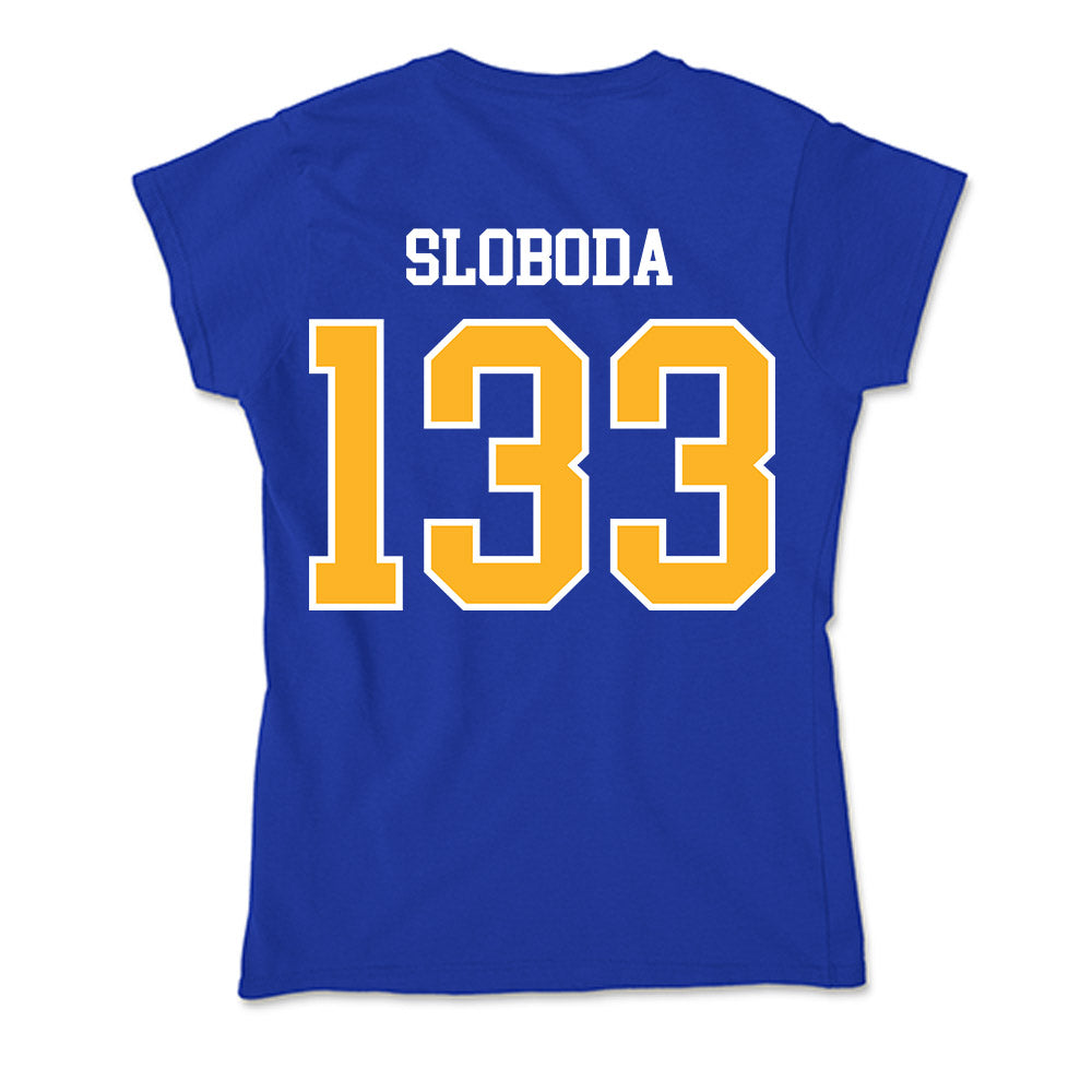 Pittsburgh - NCAA Wrestling : Santino Sloboda - Soft Style Women’s T-Shirt-1