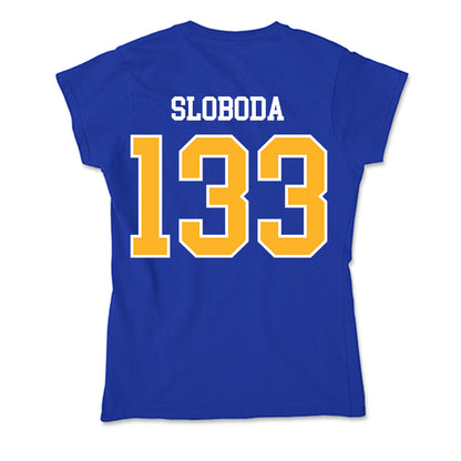 Pittsburgh - NCAA Wrestling : Santino Sloboda - Soft Style Women’s T-Shirt-1
