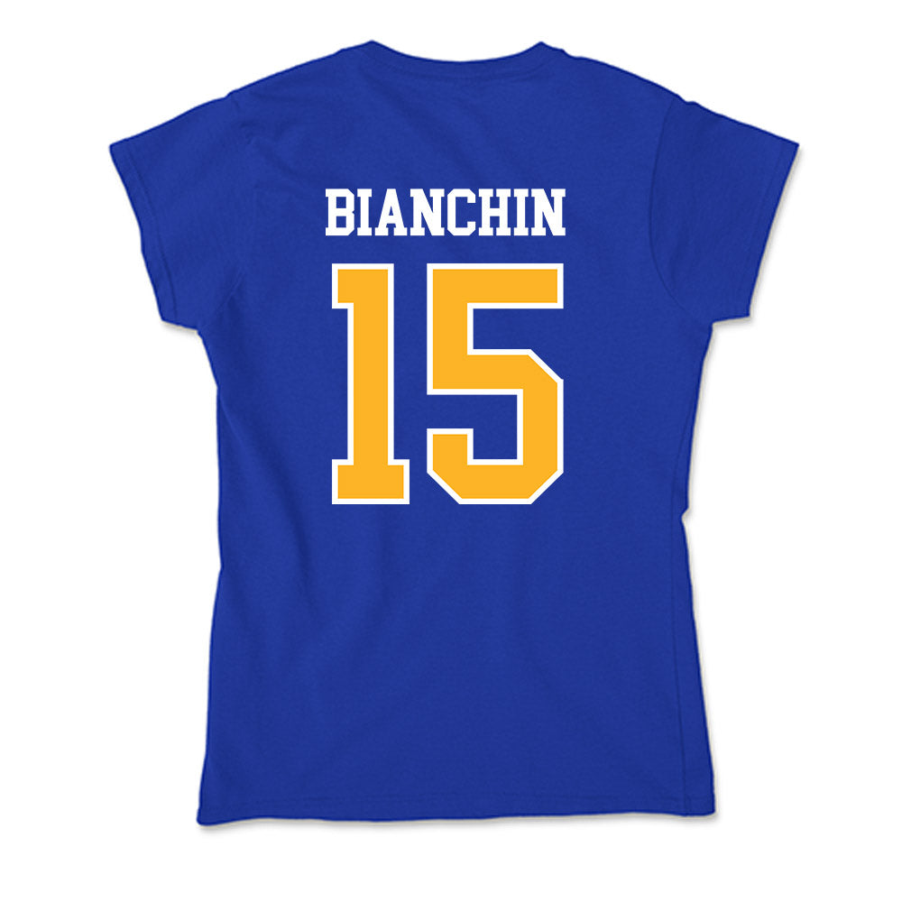 Pittsburgh - NCAA Women's Soccer : Adi Bianchin - Soft Style Women’s T-Shirt-1