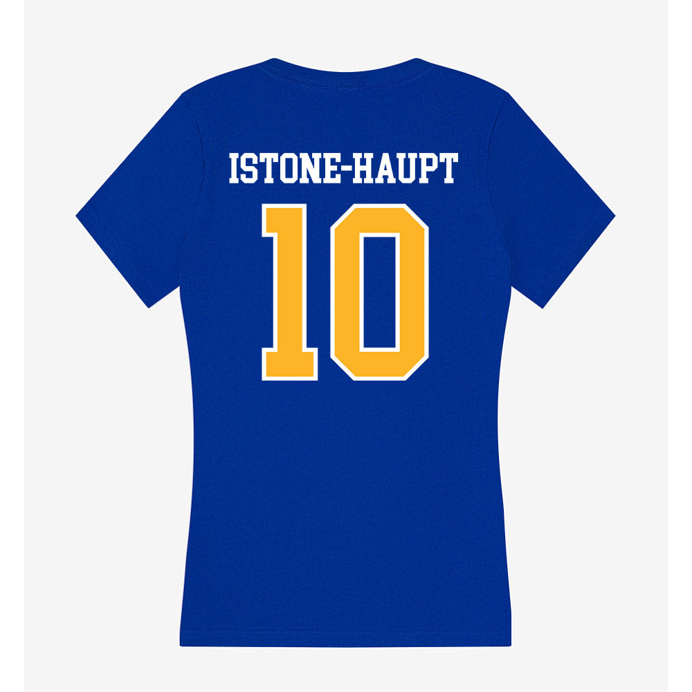 Pittsburgh - NCAA Women's Soccer : Weslee Istone-Haupt - Women's V-Neck T-Shirt-1