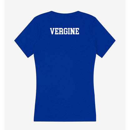 Pittsburgh - NCAA Men's Swimming & Diving : Alan Vergine - Women's V-Neck T-Shirt-1