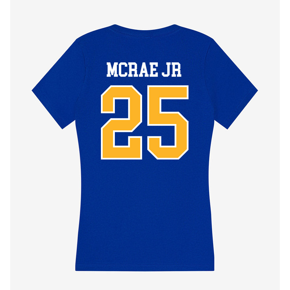 Pittsburgh - NCAA Football : Kentrail McRae Jr - Women's V-Neck T-Shirt-1