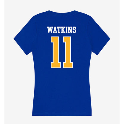Pittsburgh - NCAA Women's Basketball : Avery Watkins - Women's V-Neck T-Shirt-1