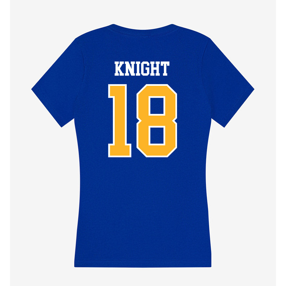 Pittsburgh - NCAA Football : Malik Knight - Women's V-Neck T-Shirt-1