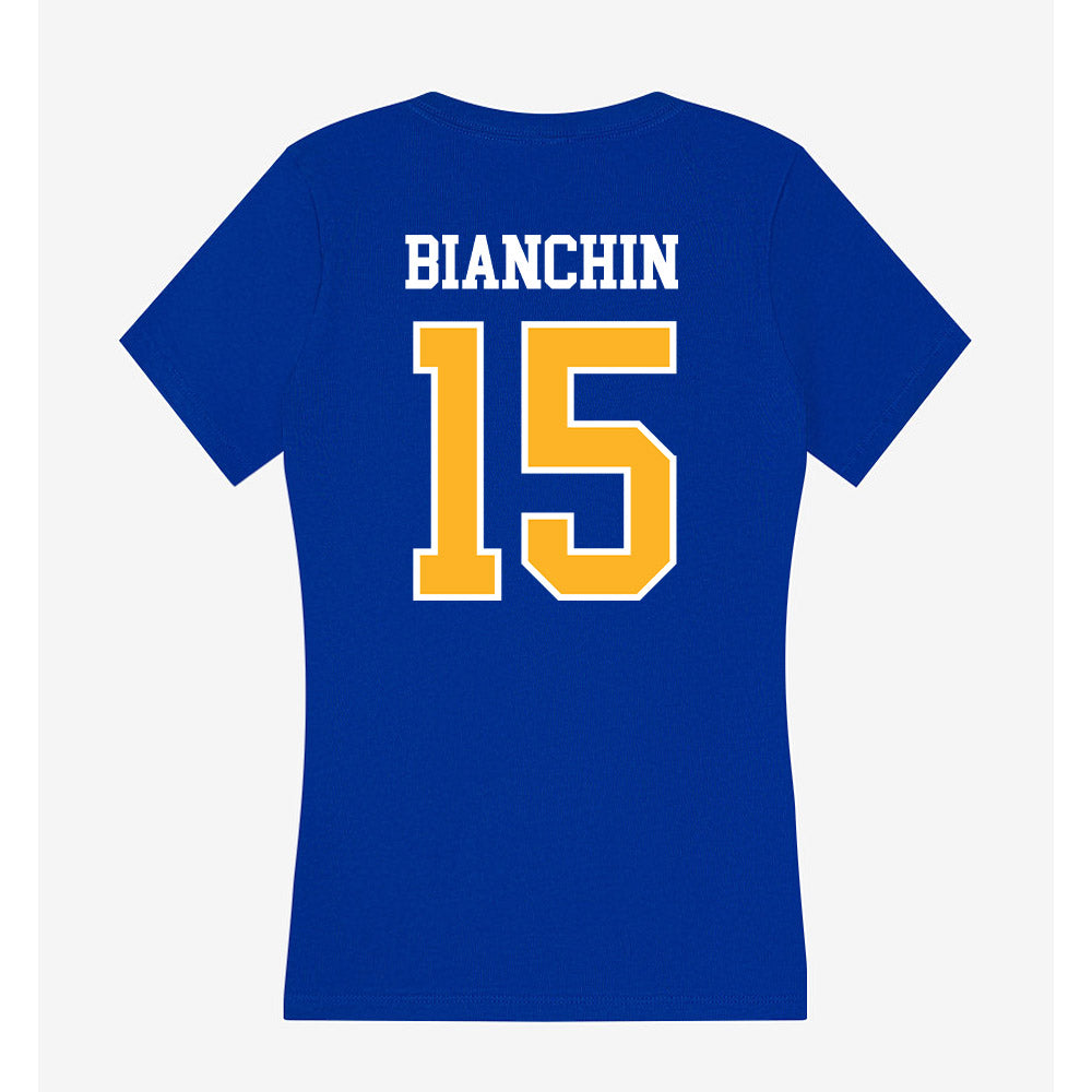 Pittsburgh - NCAA Women's Soccer : Adi Bianchin - Women's V-Neck T-Shirt-1