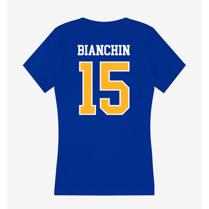 Pittsburgh - NCAA Women's Soccer : Adi Bianchin - Women's V-Neck T-Shirt-1