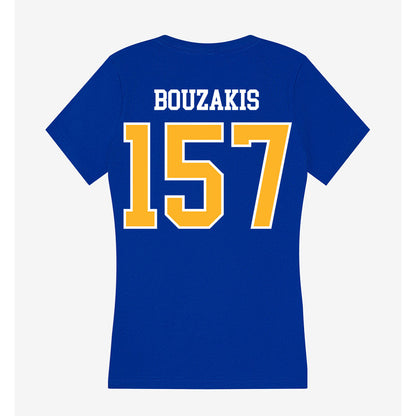 Pittsburgh - NCAA Wrestling : Vince Bouzakis - Women's V-Neck T-Shirt-1