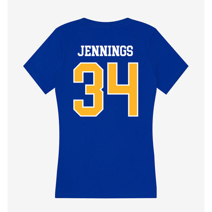 Pittsburgh - NCAA Football : Marcus Jennings - Women's V-Neck T-Shirt-1