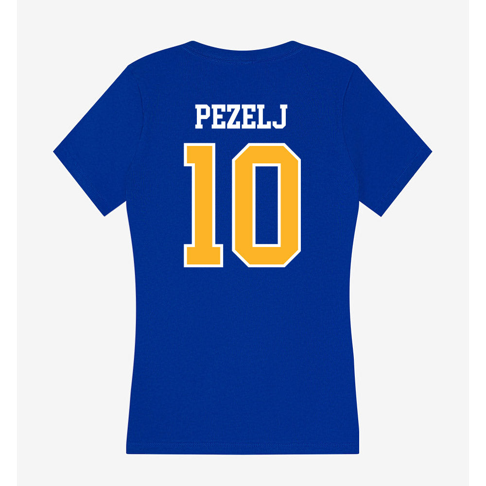 Pittsburgh - NCAA Women's Volleyball : Marina Pezelj - Women's V-Neck T-Shirt-1