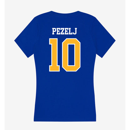 Pittsburgh - NCAA Women's Volleyball : Marina Pezelj - Women's V-Neck T-Shirt-1
