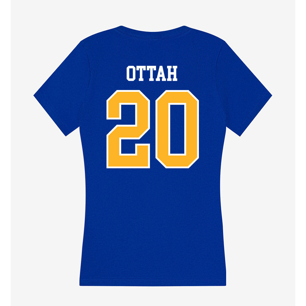 Pittsburgh - NCAA Women's Soccer : Celine Ottah - Women's V-Neck T-Shirt-1