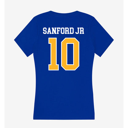Pittsburgh - NCAA Football : Alex Sanford JR - Women's V-Neck T-Shirt-1