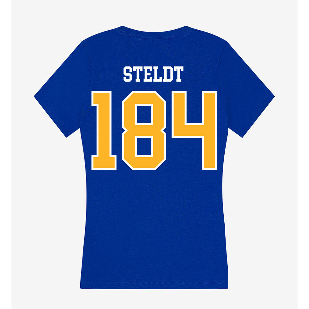 Pittsburgh - NCAA Wrestling : Tristan Steldt - Women's V-Neck T-Shirt-1