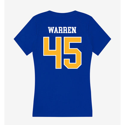 Pittsburgh - NCAA Football : Jeremiah Warren - Women's V-Neck T-Shirt-1