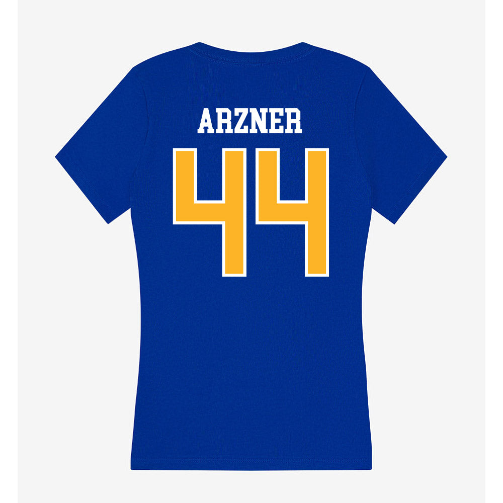 Pittsburgh - NCAA Women's Basketball : Macie Arzner - Women's V-Neck T-Shirt-1