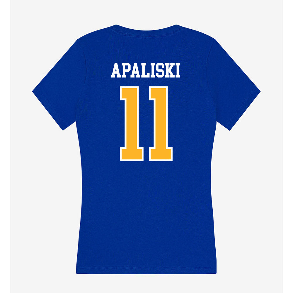 Pittsburgh - NCAA Baseball : Ryan Apaliski - Women's V-Neck T-Shirt-1