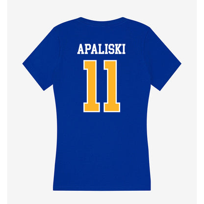 Pittsburgh - NCAA Baseball : Ryan Apaliski - Women's V-Neck T-Shirt-1