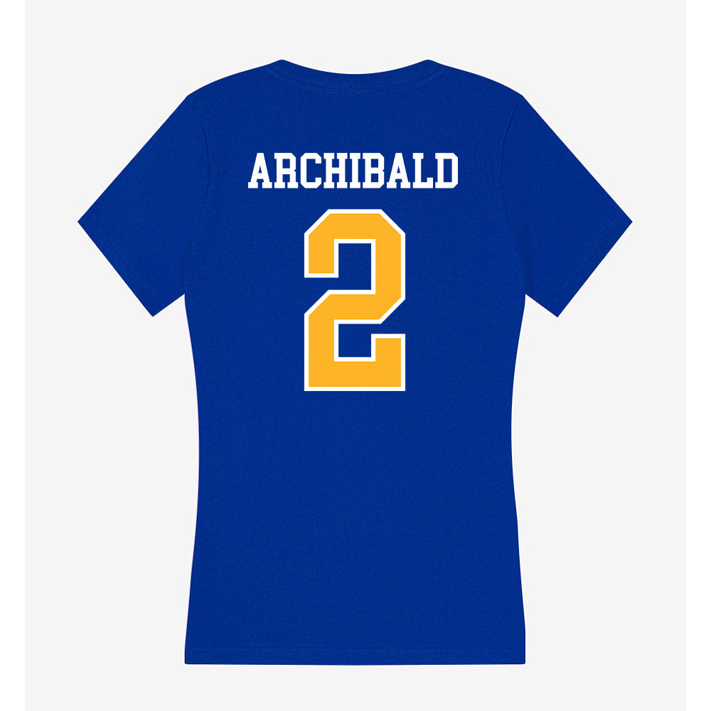 Pittsburgh - NCAA Women's Soccer : Mya Archibald - Women's V-Neck T-Shirt-1