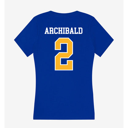 Pittsburgh - NCAA Women's Soccer : Mya Archibald - Women's V-Neck T-Shirt-1