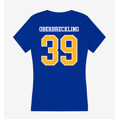Pittsburgh - NCAA Softball : Addison Oberbreckling - Women's V-Neck T-Shirt-1