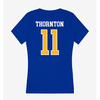 Pittsburgh - NCAA Softball : Amelia Thornton - Women's V-Neck T-Shirt-1