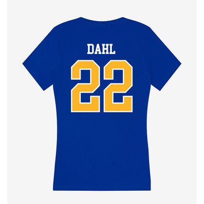 Pittsburgh - NCAA Men's Soccer : Lasse Dahl - Women's V-Neck T-Shirt-1