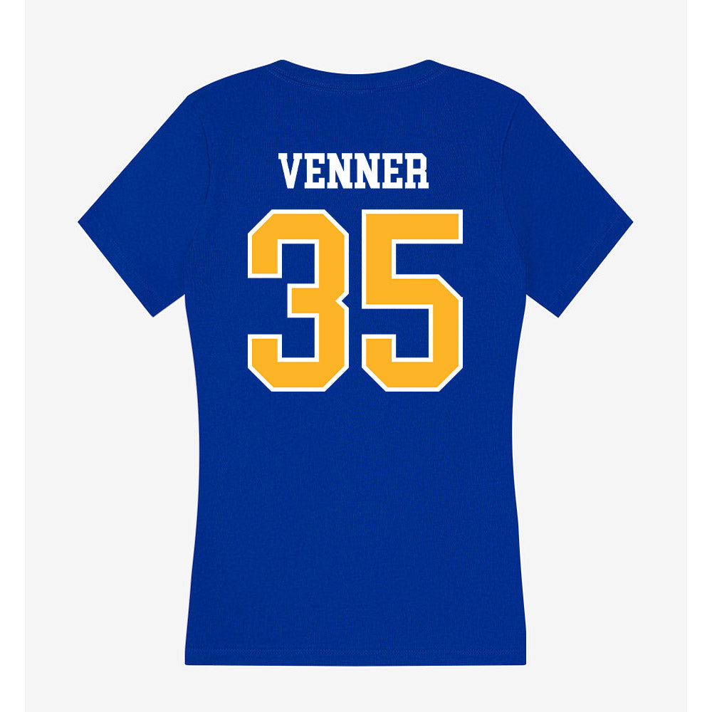 Pittsburgh - NCAA Women's Basketball : Meredith Venner - Women's V-Neck T-Shirt-1